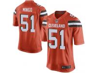 Men Nike NFL Cleveland Browns #51 Barkevious Mingo Orange Game Jersey