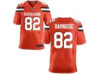 Men Nike NFL Cleveland Browns #82 Gary Barnidge Authentic Elite Orange Jersey