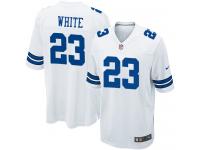 Men Nike NFL Dallas Cowboys #23 Corey White Road White Game Jersey