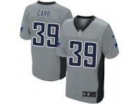 Men Nike NFL Dallas Cowboys #39 Brandon Carr Grey Shadow Limited Jersey