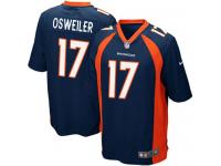 Men Nike NFL Denver Broncos #17 Brock Osweiler Navy Blue Game Jersey