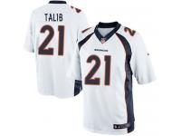Men Nike NFL Denver Broncos #21 Aqib Talib Road White Limited Jersey
