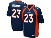 Men Nike NFL Denver Broncos #23 Ronnie Hillman Navy Blue Game Jersey