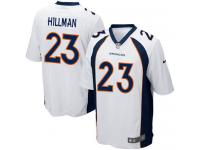 Men Nike NFL Denver Broncos #23 Ronnie Hillman Road White Game Jersey