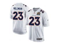 Men Nike NFL Denver Broncos #23 Ronnie Hillman Super Bowl 50 Game White Jersey