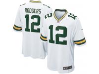 Men Nike NFL Green Bay Packers #12 Aaron Rodgers Road White Limited Jersey