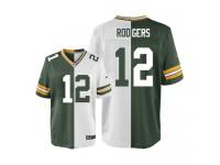 Men Nike NFL Green Bay Packers #12 Aaron Rodgers TeamRoad Two Tone Limited Jersey