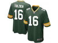 Men Nike NFL Green Bay Packers #16 Scott Tolzien Home Green Game Jersey
