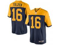 Men Nike NFL Green Bay Packers #16 Scott Tolzien Navy Blue Limited Jersey