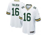 Men Nike NFL Green Bay Packers #16 Scott Tolzien Road White Game Jersey