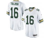 Men Nike NFL Green Bay Packers #16 Scott Tolzien Road White Limited Jersey
