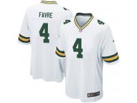 Men Nike NFL Green Bay Packers #4 Brett Favre Road White Game Jersey