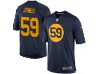 Men Nike NFL Green Bay Packers #59 Brad Jones Navy Blue Game Jersey
