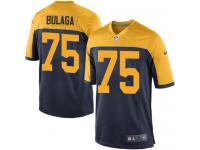 Men Nike NFL Green Bay Packers #75 Bryan Bulaga Navy Blue Game Jersey