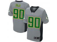 Men Nike NFL Green Bay Packers #90 B.J. Raji Grey Shadow Limited Jersey