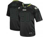 Men Nike NFL Green Bay Packers #90 B.J. Raji Lights Out Black Limited Jersey