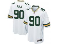 Men Nike NFL Green Bay Packers #90 B.J. Raji Road White Game Jersey