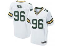 Men Nike NFL Green Bay Packers #96 Mike Neal Authentic Elite Road White Jersey