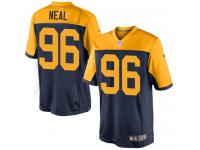 Men Nike NFL Green Bay Packers #96 Mike Neal Navy Blue Limited Jersey
