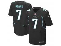 Men Nike NFL Jacksonville Jaguars #7 Chad Henne Authentic Elite Black Jersey