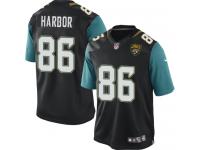 Men Nike NFL Jacksonville Jaguars #86 Clay Harbor Black Limited Jersey