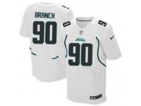 Men Nike NFL Jacksonville Jaguars #90 Andre Branch Authentic Elite Road White Jersey