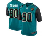 Men Nike NFL Jacksonville Jaguars #90 Andre Branch Home Teal Green Game Jersey