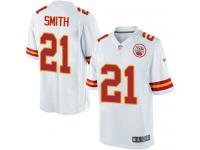 Men Nike NFL Kansas City Chiefs #21 Sean Smith Road White Limited Jersey