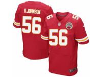 Men Nike NFL Kansas City Chiefs #56 Derrick Johnson Authentic Elite Home Red Jersey