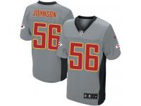 Men Nike NFL Kansas City Chiefs #56 Derrick Johnson Grey Shadow Limited Jersey