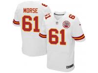 Men Nike NFL Kansas City Chiefs #61 Mitch Morse Authentic Elite Road White Jersey