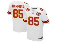 Men Nike NFL Kansas City Chiefs #85 Frankie Hammond Authentic Elite Road White Jersey