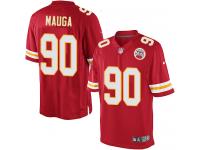 Men Nike NFL Kansas City Chiefs #90 Josh Mauga Home Red Limited Jersey