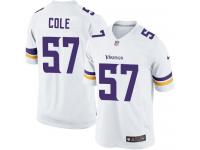Men Nike NFL Minnesota Vikings #57 Audie Cole Road White Limited Jersey