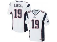 Men Nike NFL New England Patriots #19 Brandon LaFell Authentic Elite Road White Jersey