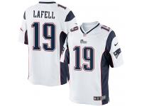 Men Nike NFL New England Patriots #19 Brandon LaFell Road White Limited Jersey