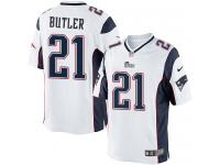 Men Nike NFL New England Patriots #21 Malcolm Butler Road White Limited Jersey
