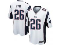 Men Nike NFL New England Patriots #26 Logan Ryan Road White Game Jersey