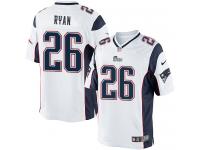 Men Nike NFL New England Patriots #26 Logan Ryan Road White Limited Jersey