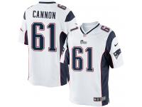 Men Nike NFL New England Patriots #61 Marcus Cannon Road White Limited Jersey