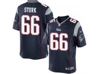 Men Nike NFL New England Patriots #66 Bryan Stork Home Navy Blue Limited Jersey