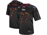 Men Nike NFL New England Patriots #77 Nate Solder Black Camo Fashion Limited Jersey
