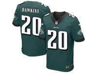 Men Nike NFL Philadelphia Eagles #20 Brian Dawkins Authentic Elite Home Midnight Green Jersey