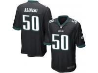 Men Nike NFL Philadelphia Eagles #50 Kiko Alonso Black Game Jersey