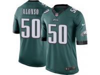 Men Nike NFL Philadelphia Eagles #50 Kiko Alonso Home Midnight Green Limited Jersey