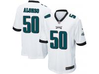 Men Nike NFL Philadelphia Eagles #50 Kiko Alonso Road White Game Jersey
