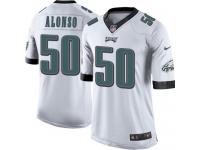 Men Nike NFL Philadelphia Eagles #50 Kiko Alonso Road White Limited Jersey
