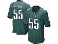Men Nike NFL Philadelphia Eagles #55 Brandon Graham Home Midnight Green Game Jersey