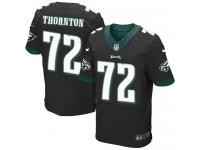 Men Nike NFL Philadelphia Eagles #72 Cedric Thornton Authentic Elite Black Jersey