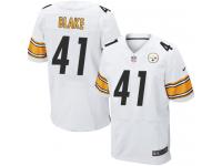 Men Nike NFL Pittsburgh Steelers #41 Antwon Blake Authentic Elite Road White Jersey